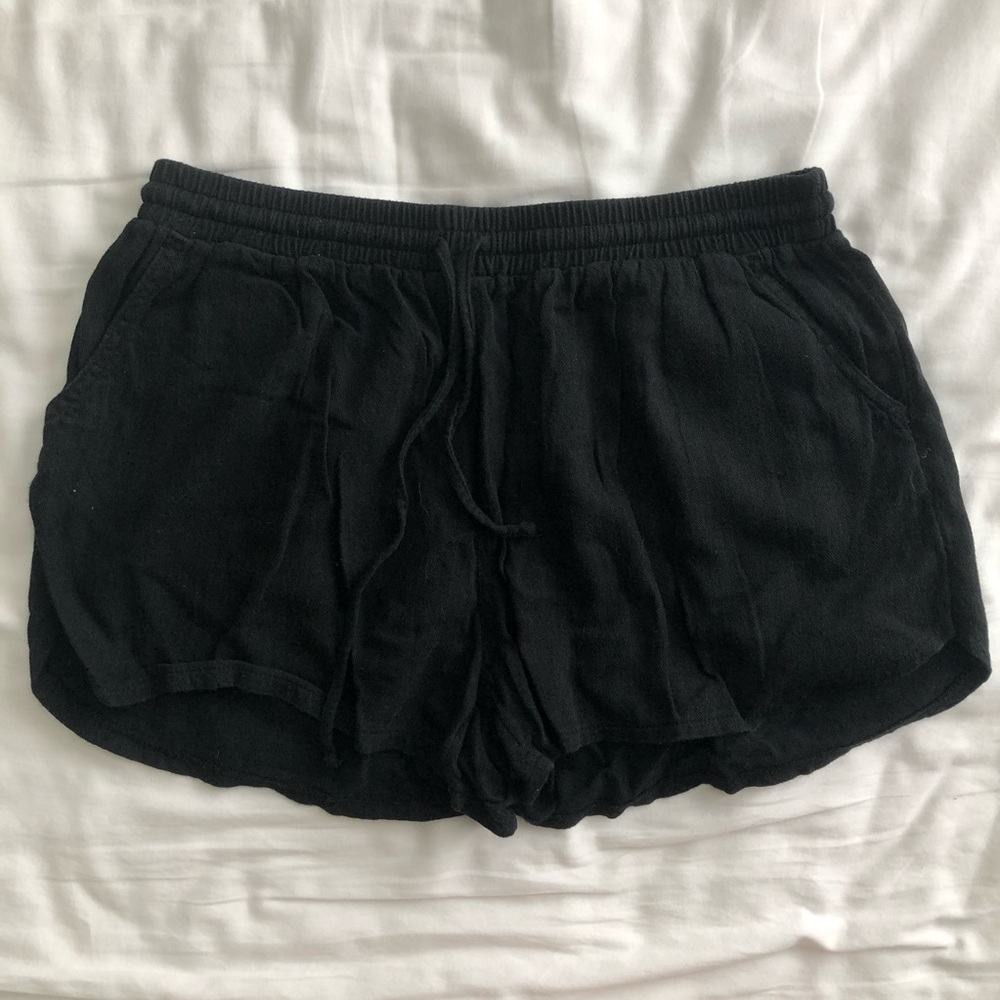 Size S Black Linen Shorts | Universal Thread